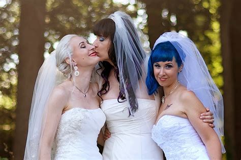 Credit: Shutterstock / vovidzha. . Trio lesbian